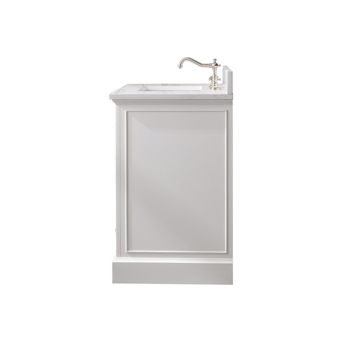 Three Posts™ Currahee 36'' Single Bathroom Vanity with Engineered Stone